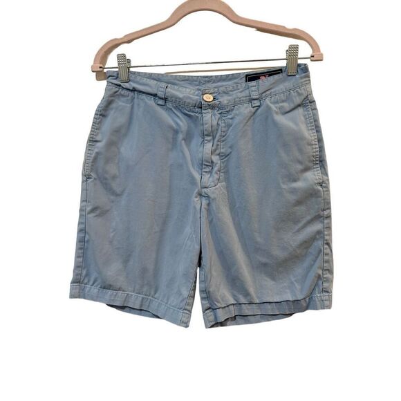 Vineyard Vines By Shep & Ian Light Blue Flat Front Chino Club Short Size 30 - Picture 1 of 14